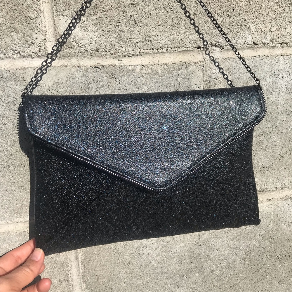 Lily & ivy Glitter Clutch/Handbag/Shoulder Bag